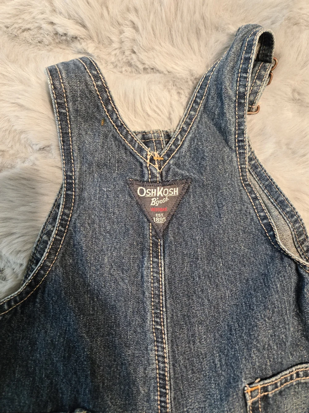 OshKosh B'gosh Dark Wash Carpenter Denim Overalls 24 Months